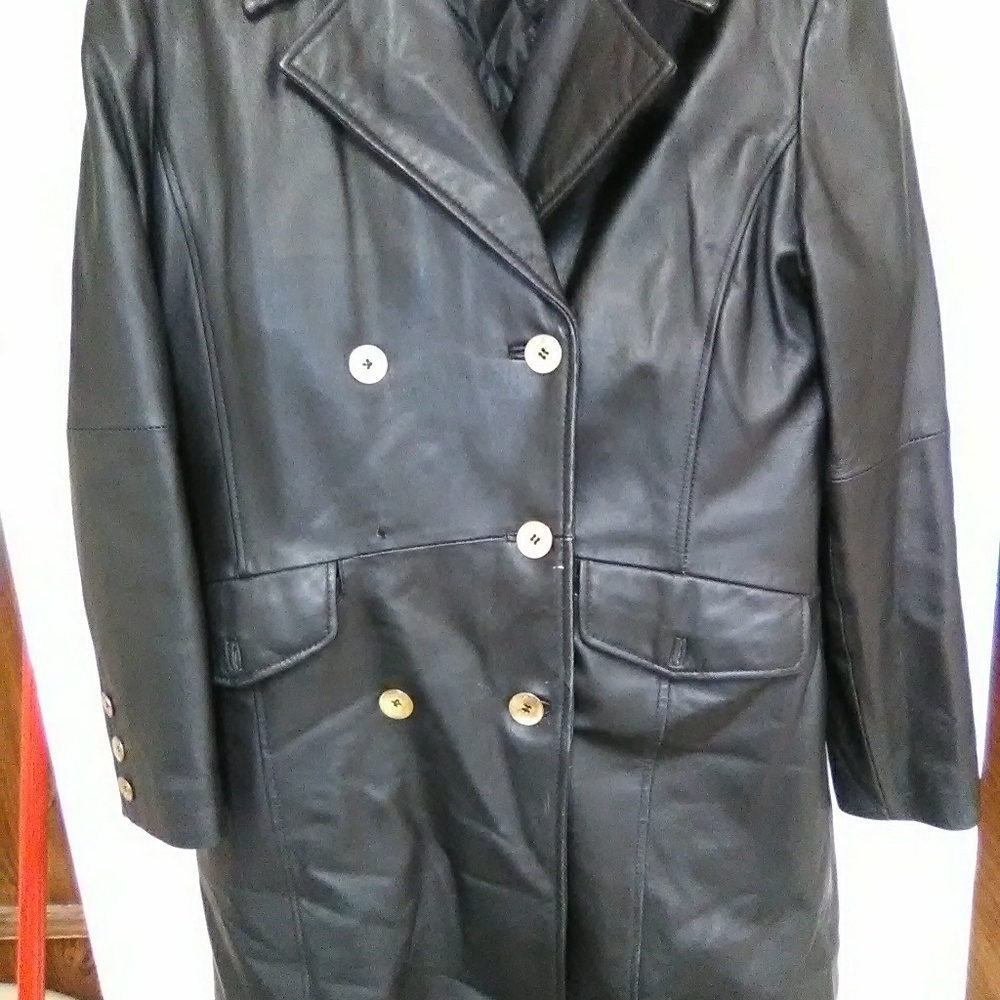Genuine leather coat